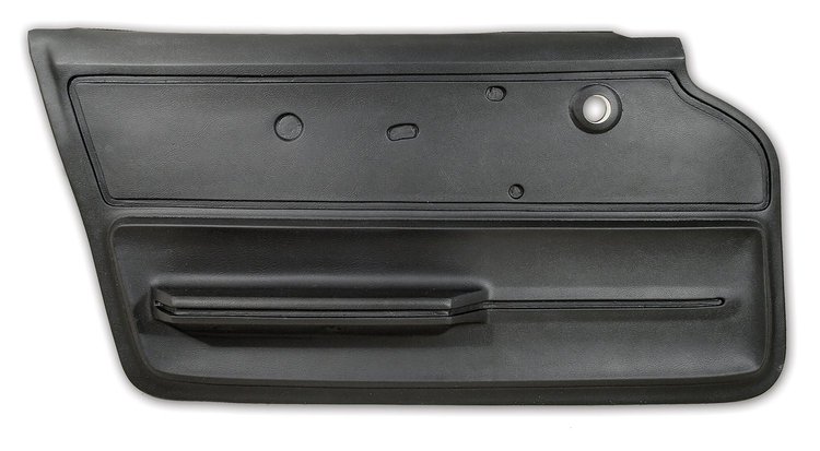 439520 Door Panel, 1967-1967 Chevy Corvette, Black, Coupe W/Felt Left/Driver