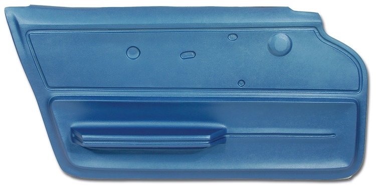 439540 Door Panel, 1967-1967 Chevy Corvette, Bright Blue Coupe W/Felt Left/Driver