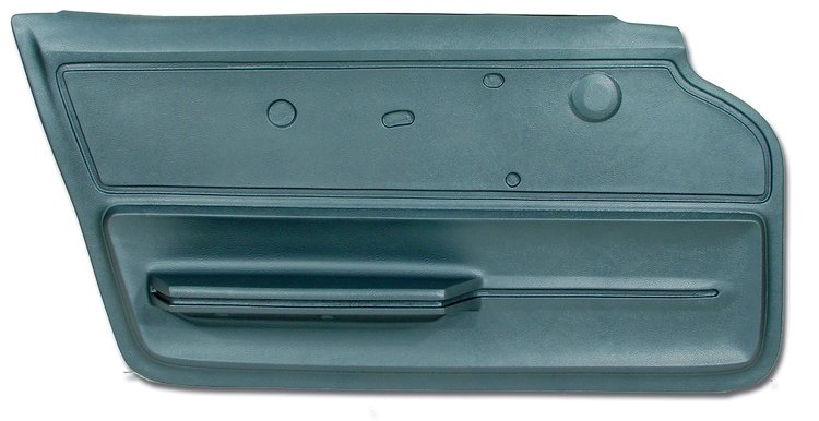 439549 Door Panel, 1967-1967 Chevy Corvette, Teal Coupe W/Felt Left/Driver
