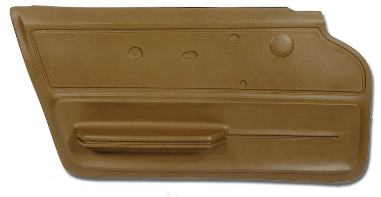 439553 Door Panel, 1967-1967 Chevy Corvette, Saddle Coupe W/Felt Left/Driver