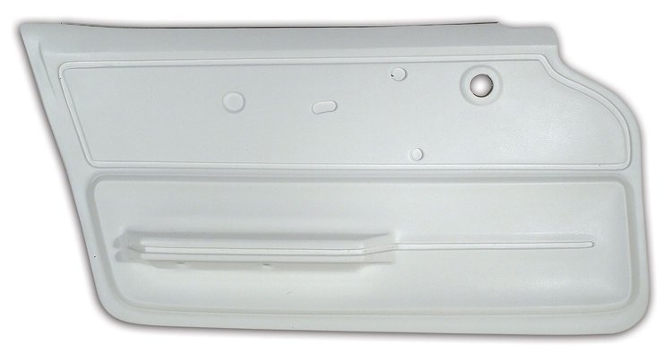 439565 Door Panel, 1967-1967 Chevy Corvette, White Coupe W/Felt Left/Driver