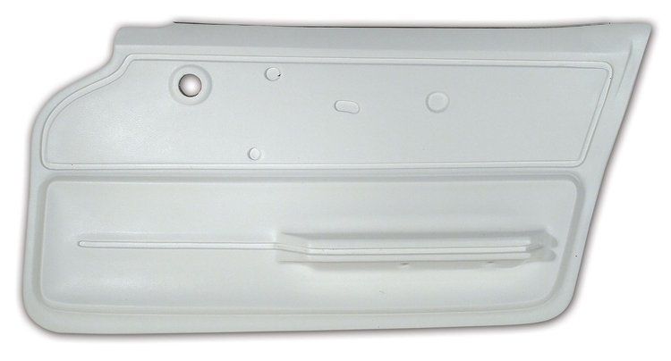 439665 Door Panel, 1967-1967 Chevy Corvette, White Coupe W/Felt Right/Passenger