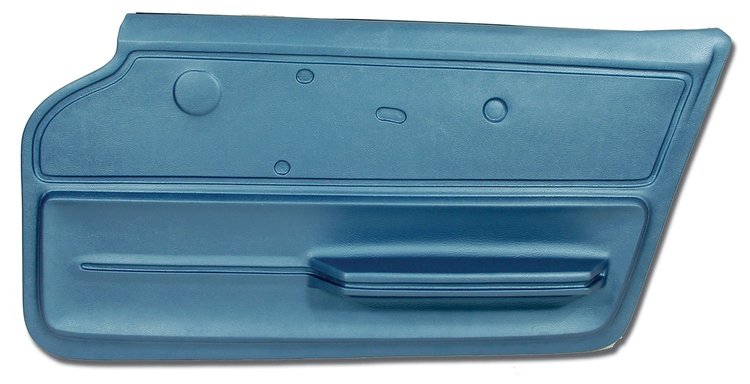 439840 Door Panel, 1967-1967 Chevy Corvette, Bright Blue Convertible W/Felt Right/Passenger
