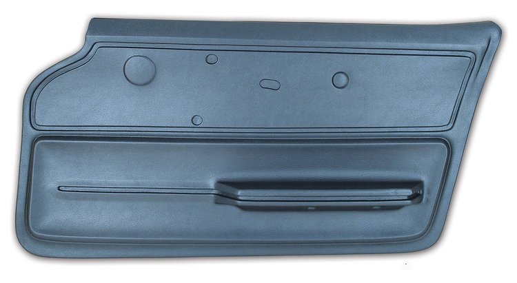 439849 Door Panel, 1967-1967 Chevy Corvette, Teal Convertible W/Felt Right/Passenger