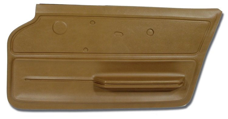 439853 Door Panel, 1967-1967 Chevy Corvette, Saddle Convertible W/Felt Right/Passenger