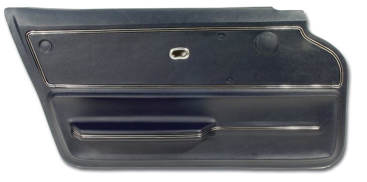 439944 Door Panel, 1966-1966 Chevy Corvette, Dark Blue Coupe W/Trim Left/Driver