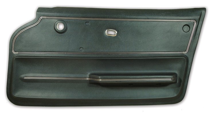 440014 Door Panel, 1965-1966 Chevy Corvette, Green Coupe W/Trim Right/Passenger