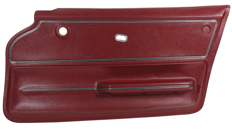 440037 Door Panel, 1965-1965 Chevy Corvette, Maroon Coupe W/Trim Right/Passenger