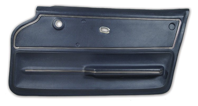 440044 Door Panel, 1966-1966 Chevy Corvette, Dark Blue Coupe W/Trim Right/Passenger