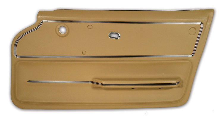 440052 Door Panel, 1965-1966 Chevy Corvette, Saddle Coupe W/Trim Right/Passenger