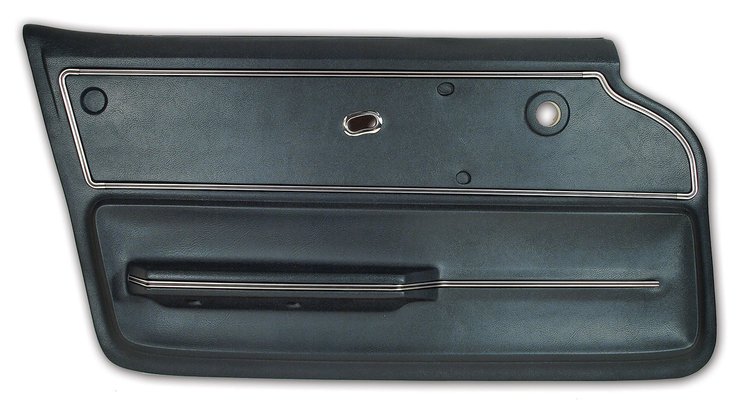 440114 Door Panel, 1965-1966 Chevy Corvette, Green Convertible W/Trim Left/Driver