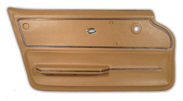 440152 Door Panel, 1965-1966 Chevy Corvette, Saddle Convertible W/Trim Left/Driver