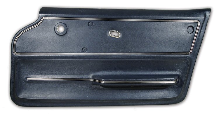 440244 Door Panel, 1966-1966 Chevy Corvette, Dark Blue Convertible W/Trim Right/Passenger