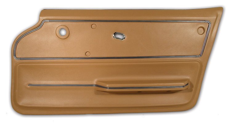 440252 Door Panel, 1965-1966 Chevy Corvette, Saddle Convertible W/Trim Right/Passenger