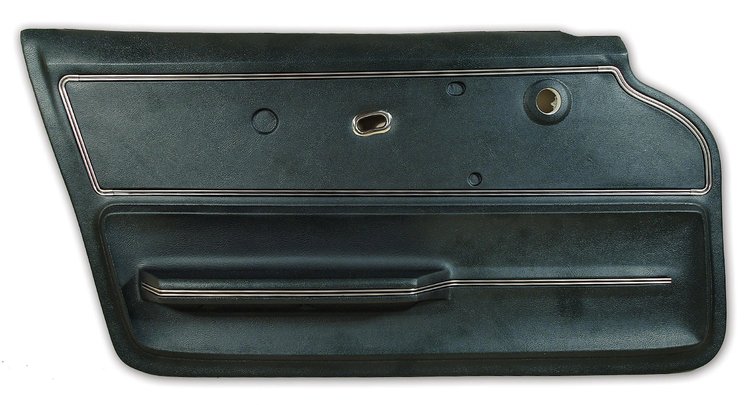 440314 Door Panel, 1967-1967 Chevy Corvette, Green Coupe W/Trim Left/Driver