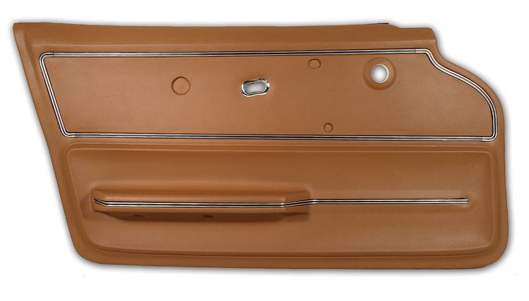 440353 Door Panel, 1967-1967 Chevy Corvette, Saddle Coupe W/Trim Left/Driver