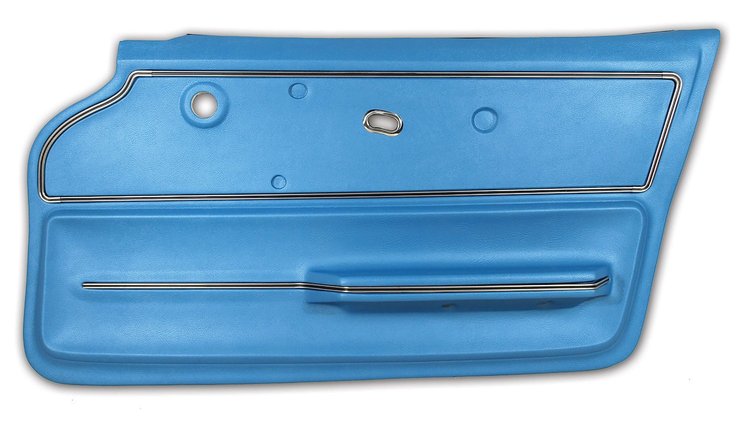 440440 Door Panel, 1967-1967 Chevy Corvette, Bright Blue Coupe W/Trim Right/Passenger