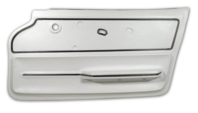 440465 Door Panel, 1967-1967 Chevy Corvette, White Coupe W/Trim Right/Passenger