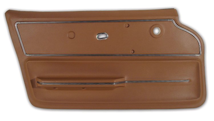 440553 Door Panel, 1967-1967 Chevy Corvette, Saddle Convertible W/Trim Left/Driver