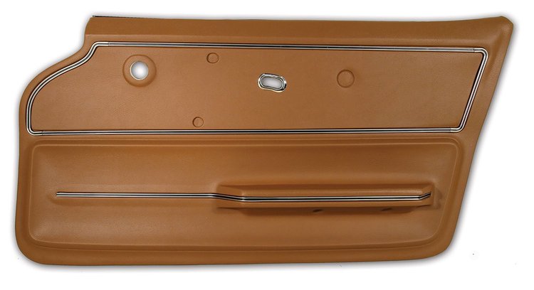 440653 Door Panel, 1967-1967 Chevy Corvette, Saddle Convertible W/Trim Right/Passenger