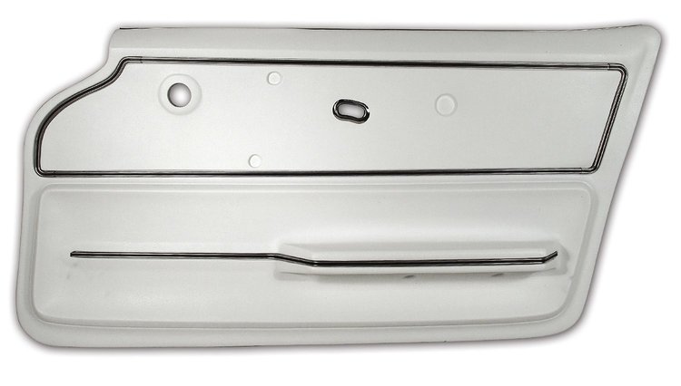 440665 Door Panel, 1967-1967 Chevy Corvette, White Convertible W/Trim Right/Passenger