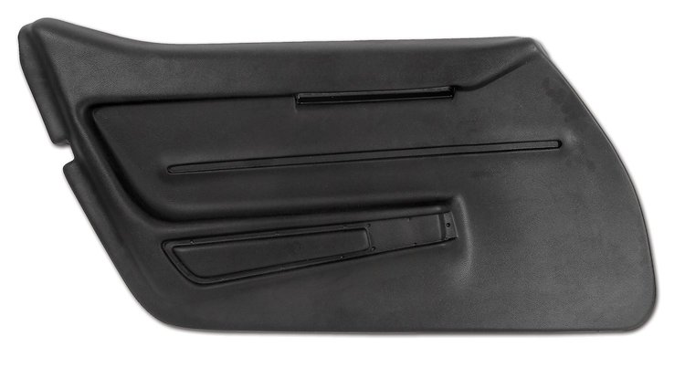 440920 Door Panel, 1968-1968 Chevy Corvette, Black, Left/Driver