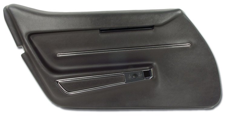 441128 Door Panel, 1968-1968 Chevy Corvette, Tobacco W/Trim Left/Driver