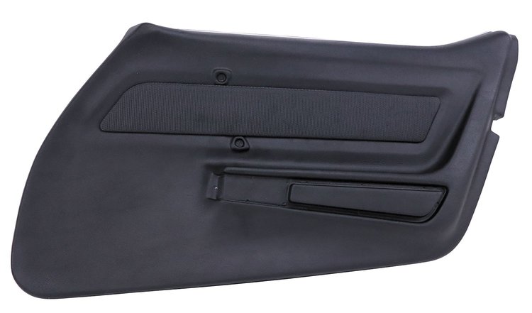 441620 Door Panel, 1969 Chevy Corvette, Black, Right/Passenger