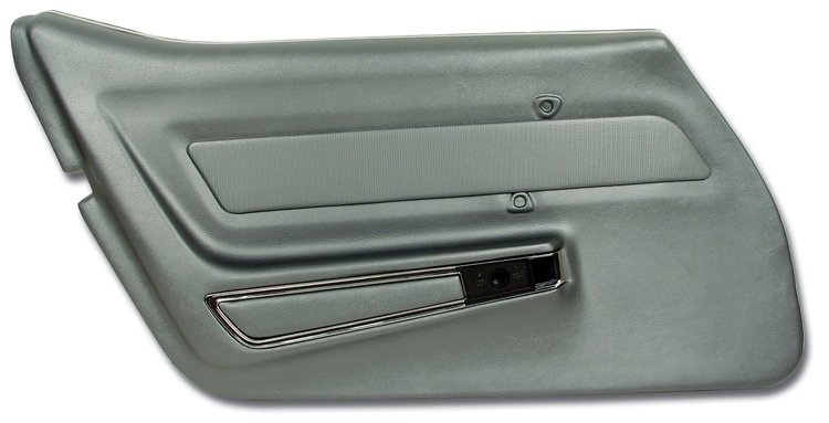 441763 Door Panel, 1969 Chevy Corvette, Gunmetal W/Trim Left/Driver