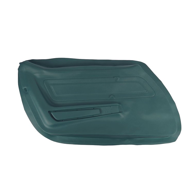 441919 Door Panel Skin, 1976-1976 Chevy Corvette, Blue Green Left/Driver