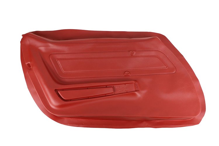 441934 Door Panel Skin, 1976-1976 Chevy Corvette, Firethorn Left/Driver
