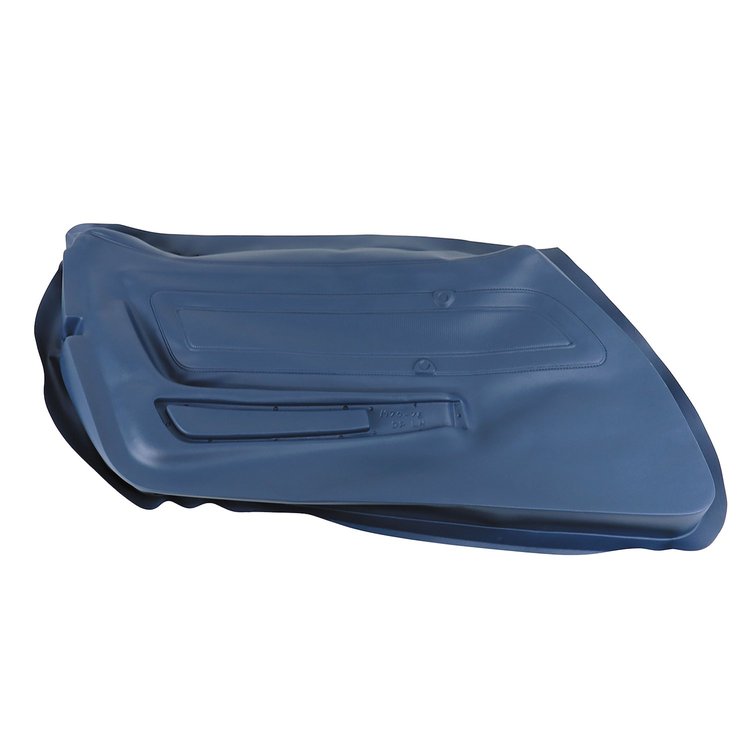 441947 Door Panel Skin, 1971-1972 Chevy Corvette, Royal Blue Left/Driver