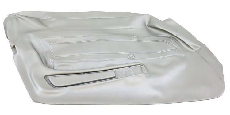 441961 Door Panel Skin, 1974-1975 Chevy Corvette, Silver Left/Driver
