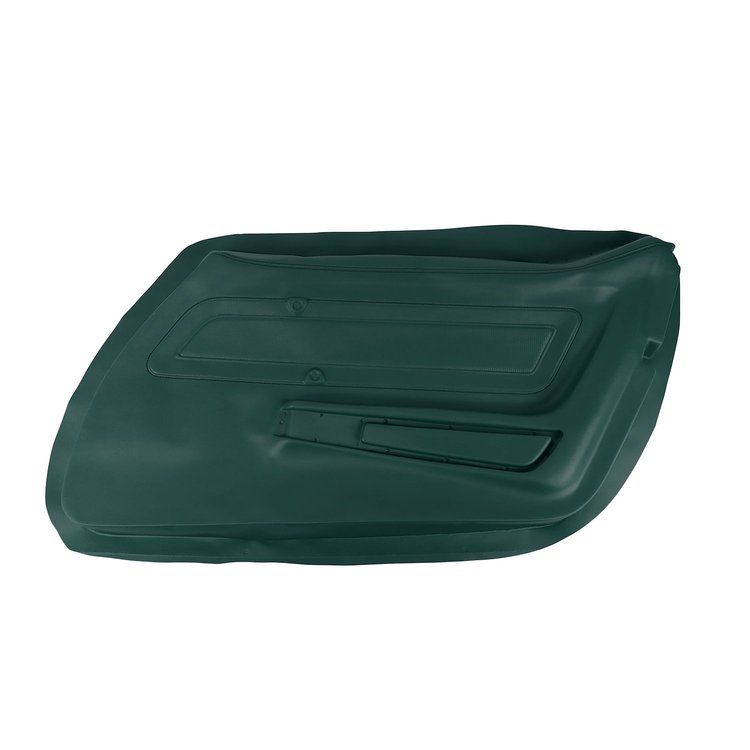 442018 Door Panel Skin, 1971-1971 Chevy Corvette, Green Right/Passenger