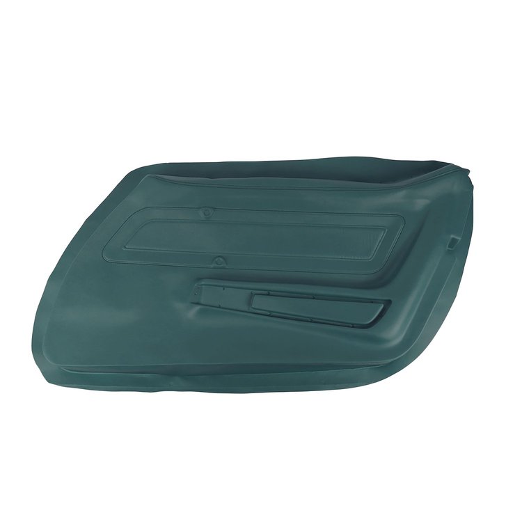 442019 Door Panel Skin, 1976-1976 Chevy Corvette, Blue Green Right/Passenger
