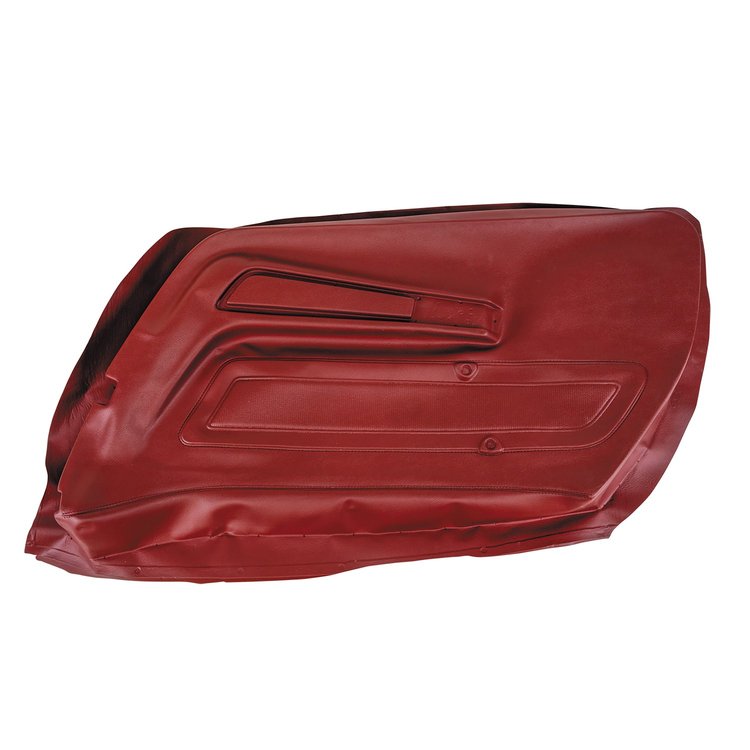 442031 Door Panel Skin, 1973-1975 Chevy Corvette, Oxblood Right/Passenger