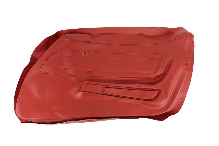442034 Door Panel Skin, 1976-1976 Chevy Corvette, Firethorn Right/Passenger