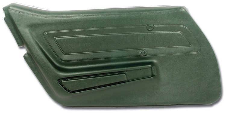 442117 Door Panel, 1970-1970 Chevy Corvette, Green Left/Driver