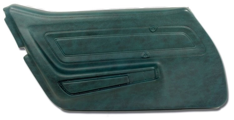 442119 Door Panel, 1976-1976 Chevy Corvette, Blue Green Left/Driver