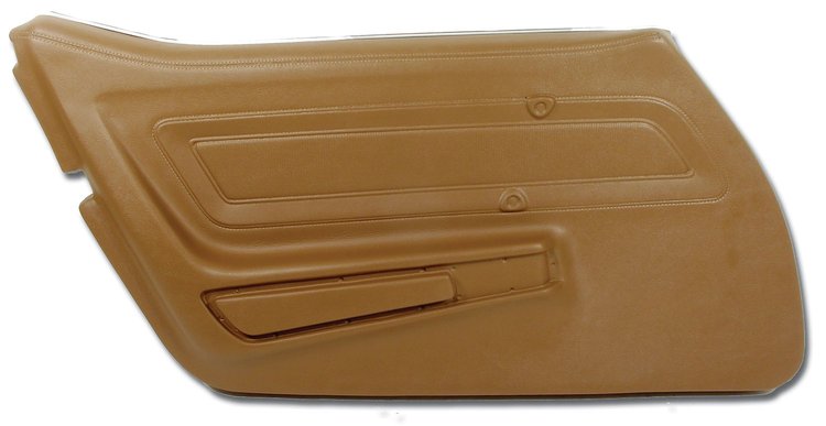 442123 Door Panel, 1973-1973 Chevy Corvette, Dark Saddle Left/Driver