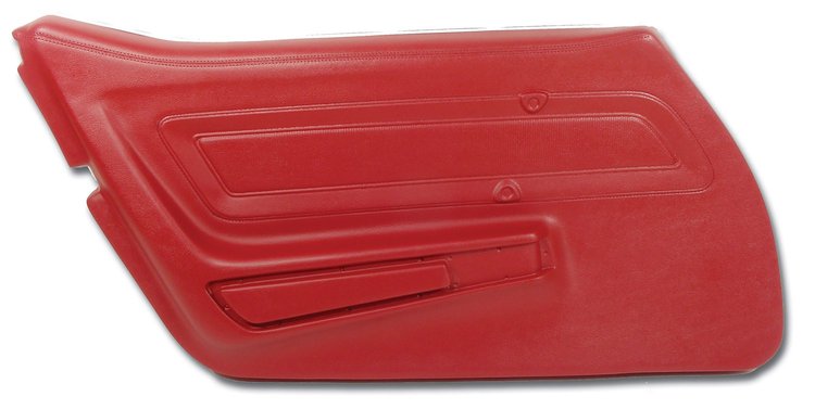 442134 Door Panel, 1976-1976 Chevy Corvette, Firethorn Left/Driver