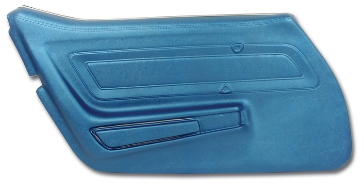 442141 Door Panel, 1970-1970 Chevy Corvette, Bright Blue Left/Driver