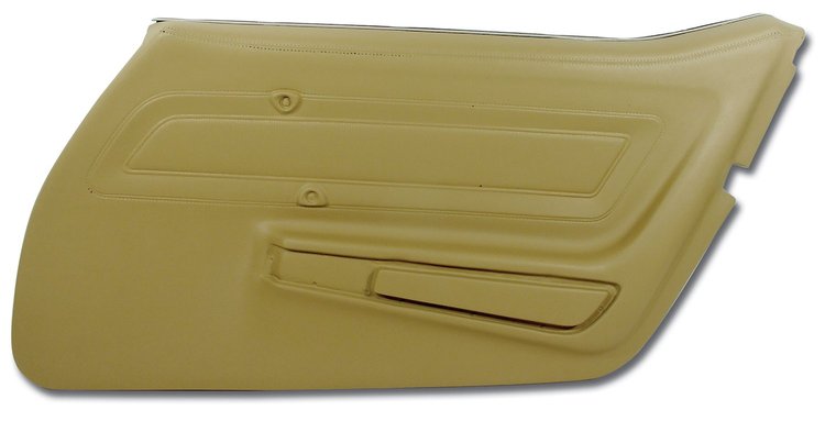 442215 Door Panel, 1970-1972 Chevy Corvette, Light Saddle Right/Passenger