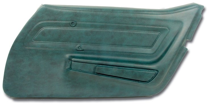 442218 Door Panel, 1971-1971 Chevy Corvette, Green Right/Passenger