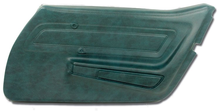 442219 Door Panel, 1976-1976 Chevy Corvette, Blue Green Right/Passenger