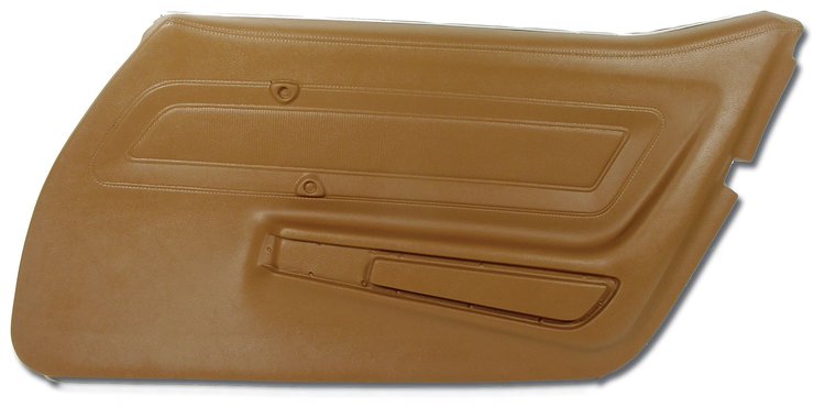 442223 Door Panel, 1973-1973 Chevy Corvette, Dark Saddle Right/Passenger