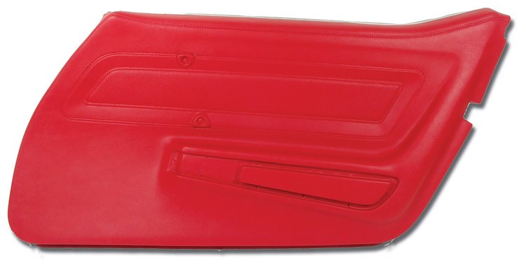 442230 Door Panel, 1970-1972 Chevy Corvette, Red Right/Passenger