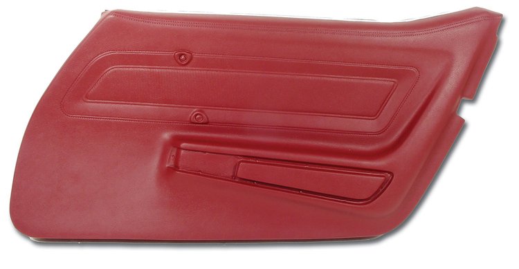 442231 Door Panel, 1973-1975 Chevy Corvette, Oxblood Right/Passenger