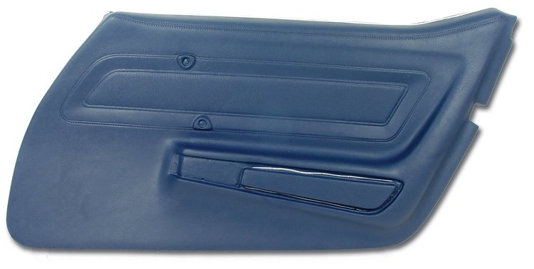 442247 Door Panel, 1971-1972 Chevy Corvette, Royal Blue Right/Passenger