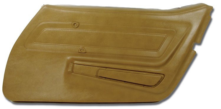 442251 Door Panel, 1973-1975 Chevy Corvette, Medium Saddle Right/Passenger